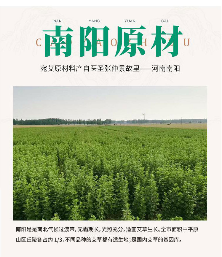 宛艾 純艾葉艾絨艾柱 隨身灸專用艾柱 家用艾柱正品 (4)宛艾陳艾柱原材料產(chǎn)自醫(yī)圣張仲景故里.jpg